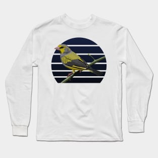 jz.birds Greenfinch Bird Animal Art Long Sleeve T-Shirt